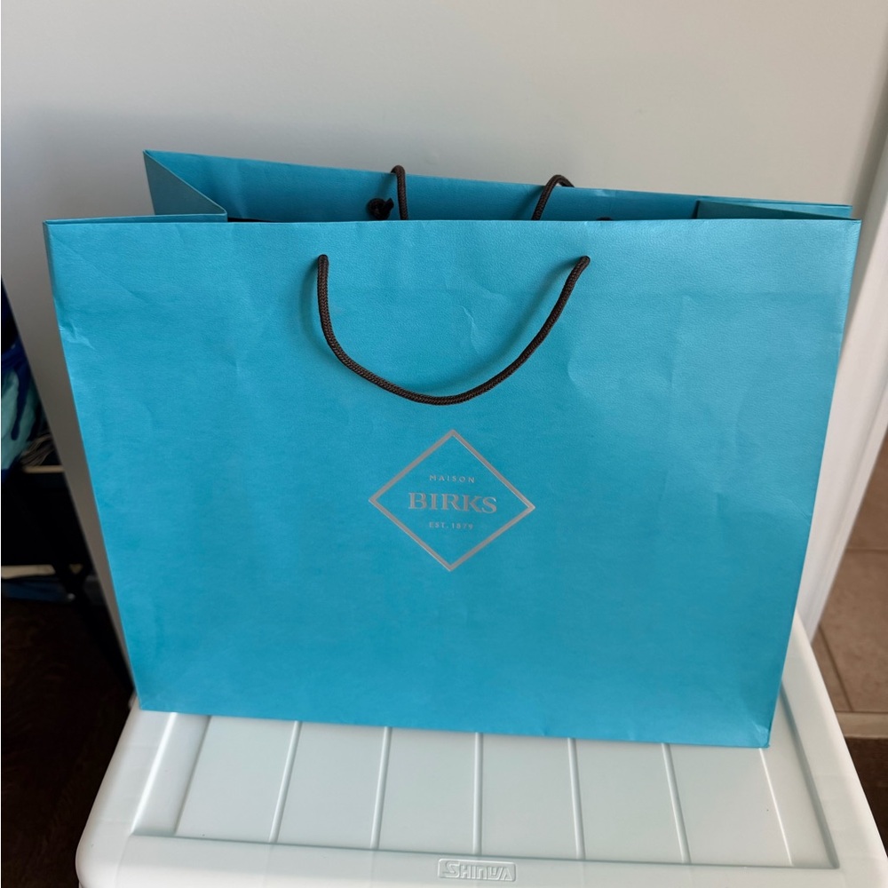 MAISON BIRKS Jewelry Large Shopping Gift Bag